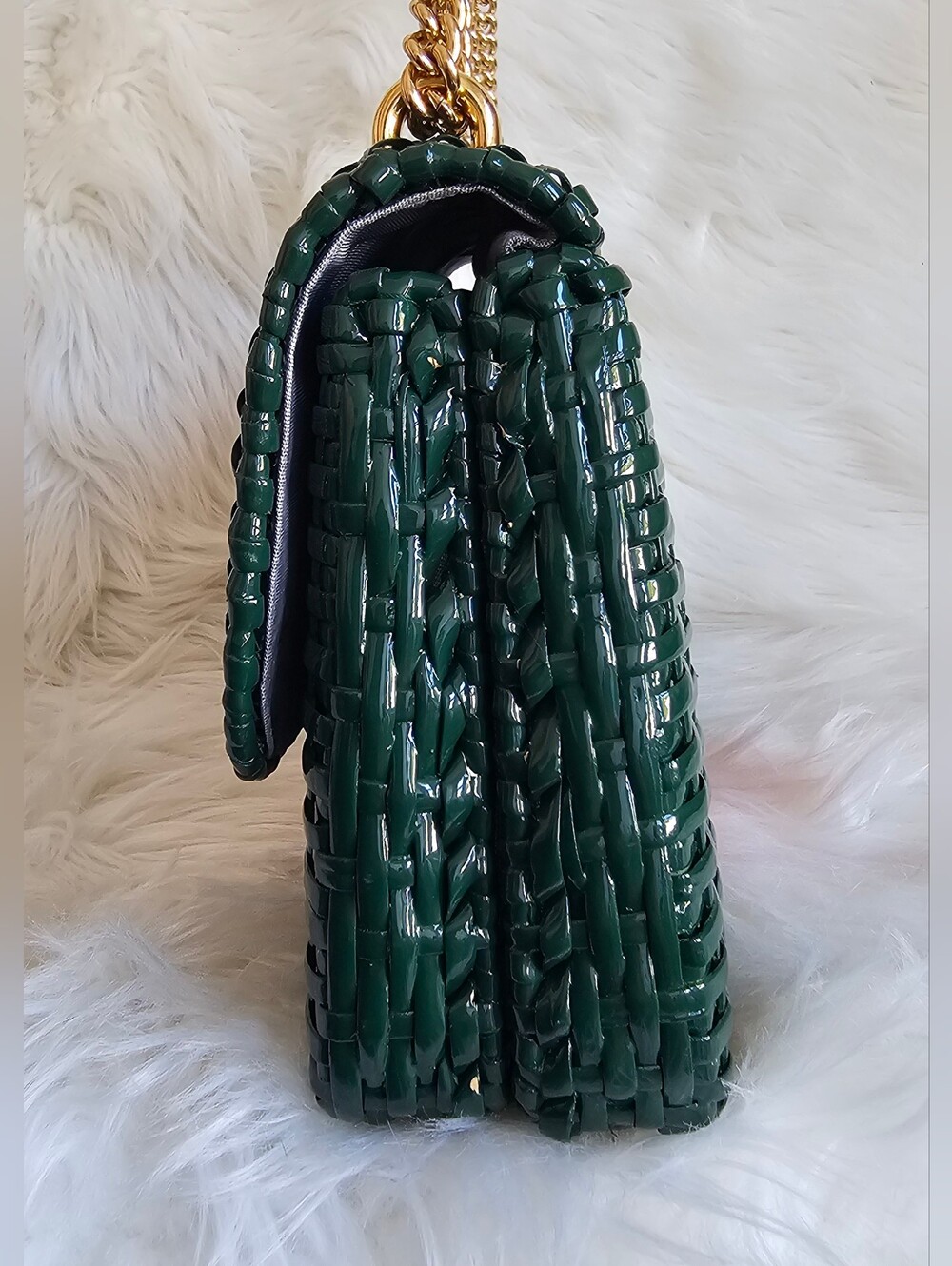 ♥️ 💚 Gucci Marmont Wicker Flap Bag 💚♥️ - Picture 4 of 11